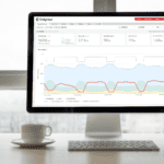 Energy manage dashboard showcasing energy savings.